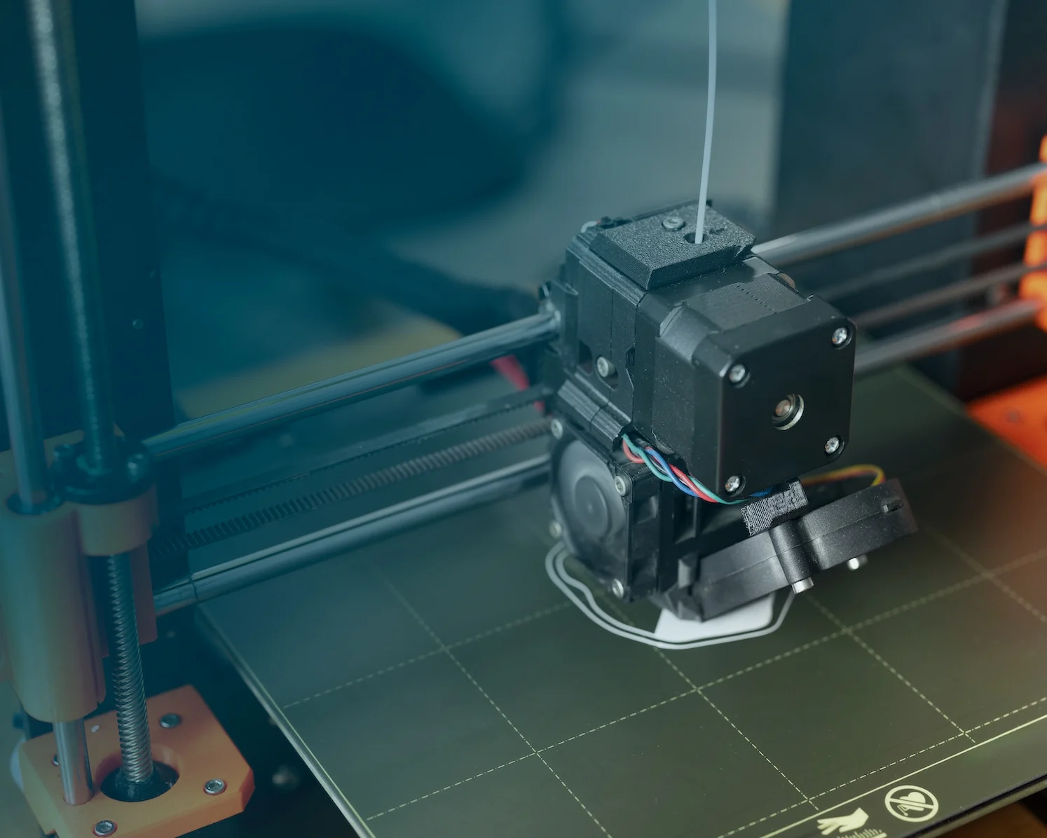 3D printer producing a component